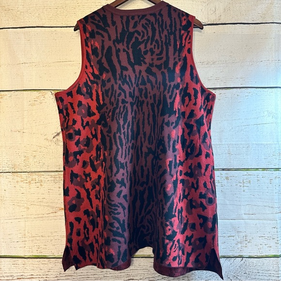 SUSAN GRAVER VEST ANIMAL PRINT XL - Picture 2 of 11